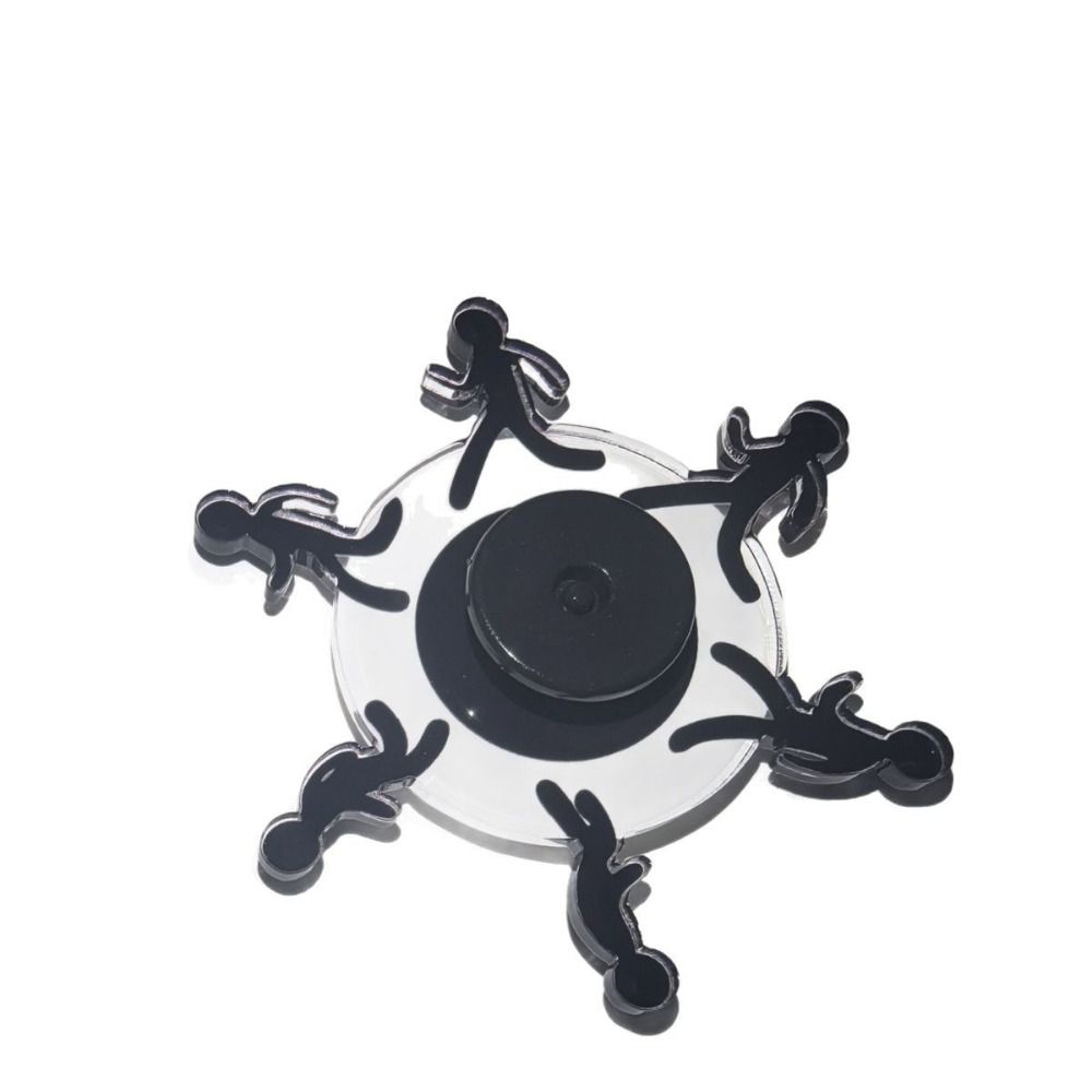 2pcs Stick Man Fidget Spinner Metal Hand Spinning Office Desk Toys Finger Spinner  Kids Toys