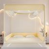 Sleep grid with three doors, square top, sitting bed, mosquito net, thickened anti fall, widened straps