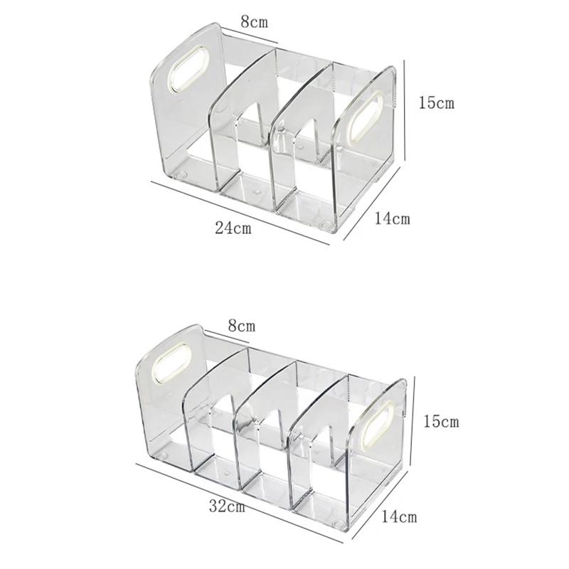 Акриловый настольный ящик для хранения канцелярских принадлежностей, прозрачный книжный ящик для хранения, полки для хранения, органайзер для стола с ручкой, учебные принадлежности
