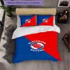 Blackburn Rovers Football 3 Piece Bedding Set Soft Duvet Cover Set with Pillowcases Printed Bedroom Decor Set for Home