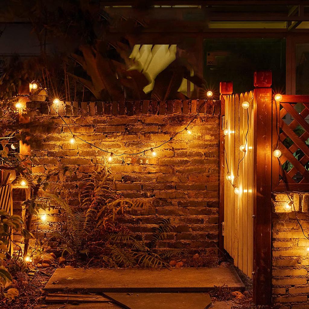 100/50/25 футов USB светодиодные фонари 5 В 1 Вт G40 пластиковая лампа уличная водонепроницаемая палатка сказочный дворик гирлянда с гирляндой для свадебного декора