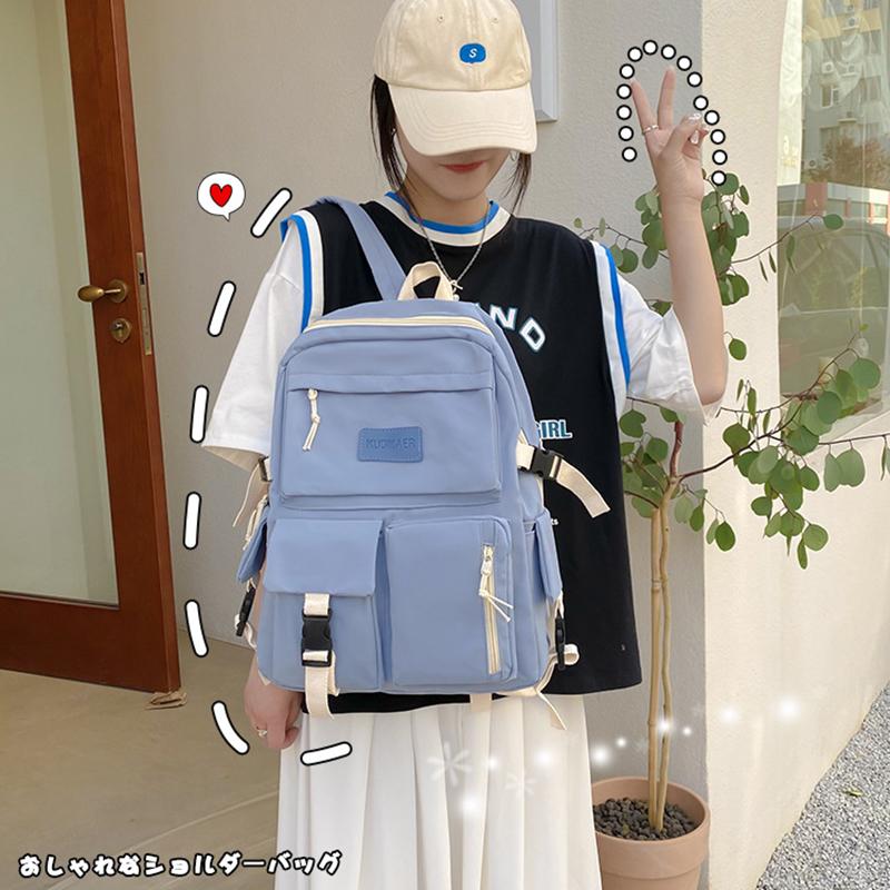 Женский рюкзак Harajuku, школьный рюкзак для девочек-подростков, женские большие дорожные сумки для ноутбука, кавайный студенческий холщовый рюкзак