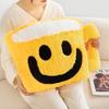 Плюшевая подушка в виде кофейной чашки Smile, мягкая игрушка, забавная кукла в форме молочного чая, диванная подушка, креативный декор комнаты, подарок на день рождения