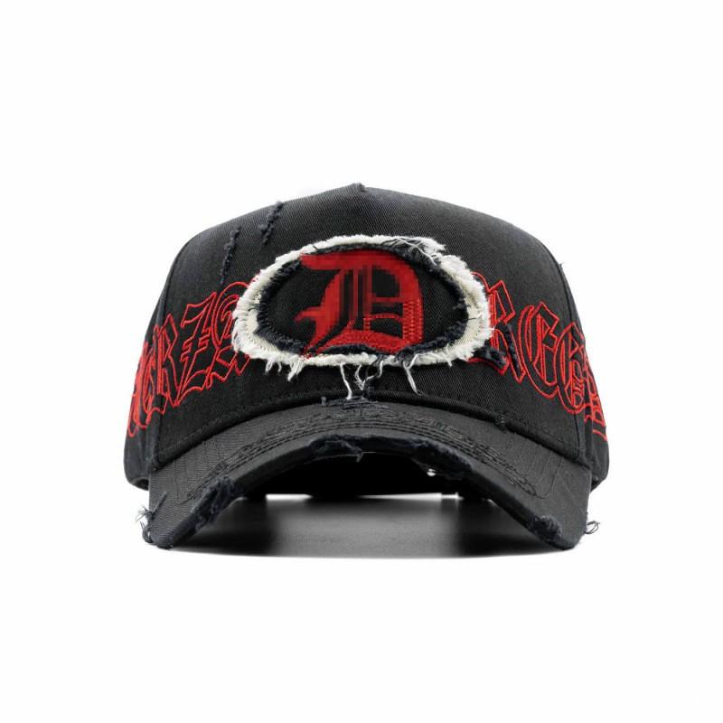 Unisex Adjustable Baseball Cap With Embroidered Letter Hip Hop Style Cotton Hat Men Women