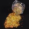 1Jar Metallic Mirror Chrome Nail Powder Holographic Laser Silvery Golden Nail Rubbing Glitter Pigment UV Gel Polish