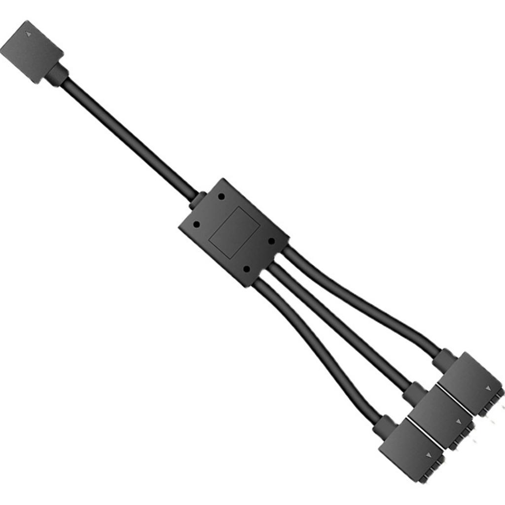 RGB Конвертер 5V в 12V RGB Хаб Переходник 3pin в 4pin ARGB для Подсветки Вентиляторов Разъем Sata Для RGB Вентилятора MSI