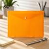 Translucent Document Case 2PCS A4 Size Folders with Snap Closure, Waterproof Thickened PVC School Supplies Storage File Organizer, Lightweight Bag for