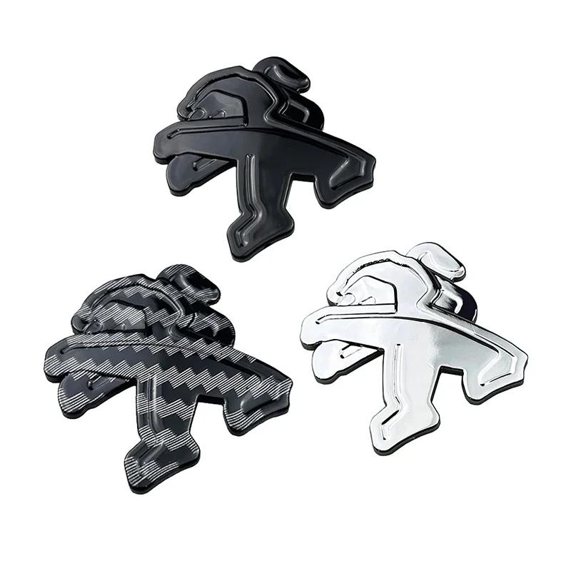 3.2x3.35CM Car Steering Wheel Logo Emblem Cover Sticker for Peugeot 301 306 307 308 407 408 508 106 107 108 206 208 2008 5008
