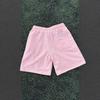 Pink Embroidered T-Shirt Shorts Set Loose Fit Casual Outfit Young Adults
