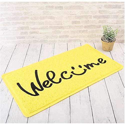 KEYSTONE Outdoor Doormat, TEXT, Black, W60 X L33cm, PVC Embossed, Smile, PVEMSMTB