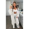 Womens Oversized Longline Knit Cardigan Sweater Loose Fit V-Neck Plus Size Open Front Coat Winter 2026