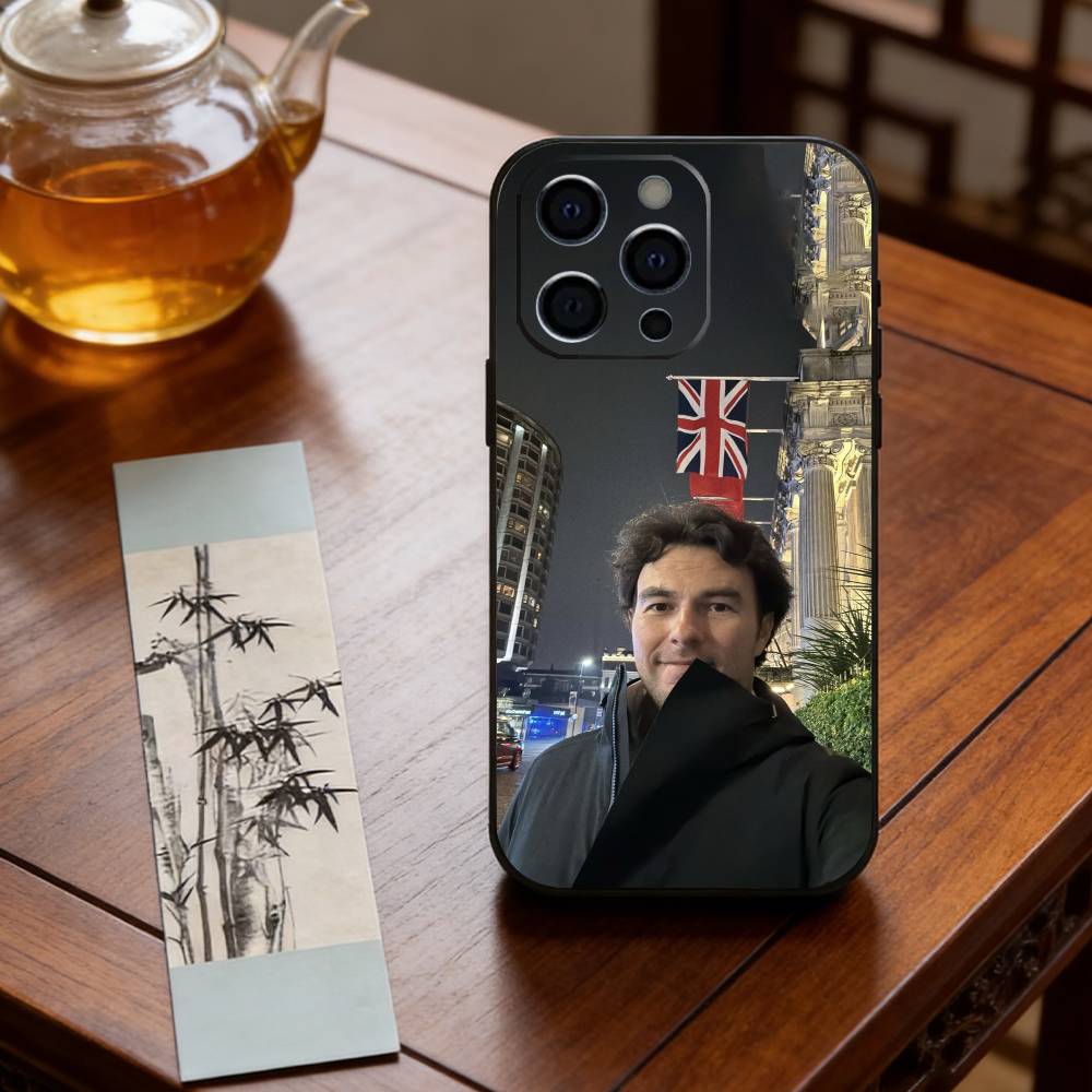 Чехол для телефона S-Sergio P-Perez для iPhone 17,16,15,14,13,12,11 Plus,Pro Max,XS, Мягкий силиконовый черный чехол