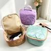 Stylish Heartshaped Cosmetic Organizer With Zipper Closure For Home Or Travel Use