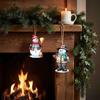 Durable Holiday Hanging Decor for Seasonal Parties 10/20/30Pcs Christmas Snowman Wooden Ornaments, Watercolor Wood Slice Decor, Xmas Lightweight Tags