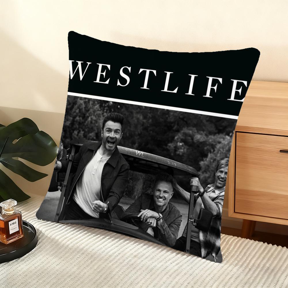 Крутая наволочка W-Westlife Мягкая короткая плюшевая наволочка для подушки Гладкая уютная текстура Эстетичная наволочка для подушки Домашний декор