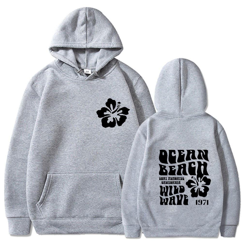 Hooded Women's Print Pullover Hoodie Long Sleeve Outer Wear
