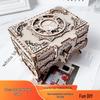 Самодельная 3D деревянная механическая головоломка: Модель антикварной шкатулки