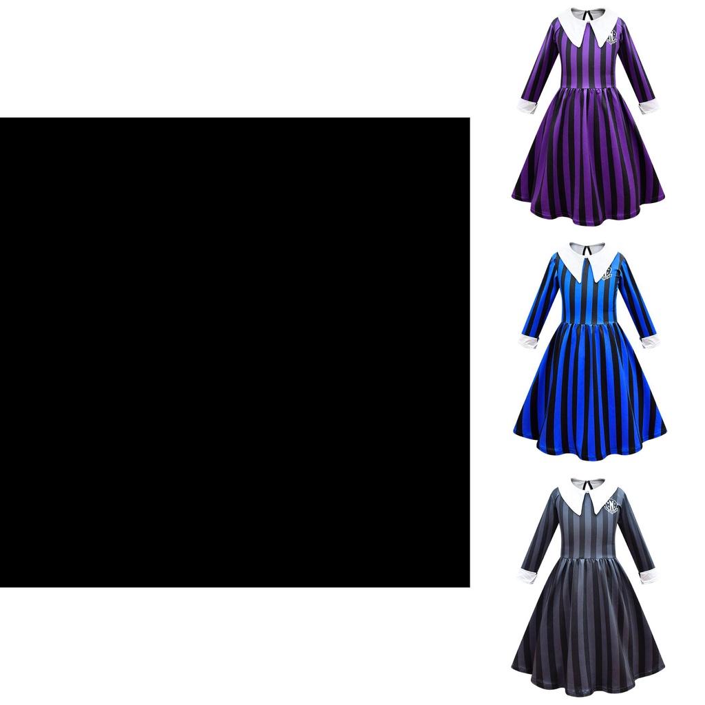 Wednesday Addams Costume Polyester School Uniform For The Addams Family