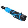 Blue 100N.m Electric Wrench Cordless Ratchet Rechargeable Scaffolding Right Angle Wrench with  2 Battery Charger Power Tool 18V 3/8Inches