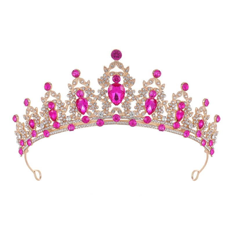 Свадебная тиара барочная корона со стразами детская принцесса корона свадебные аксессуары для волос аксессуары для платья