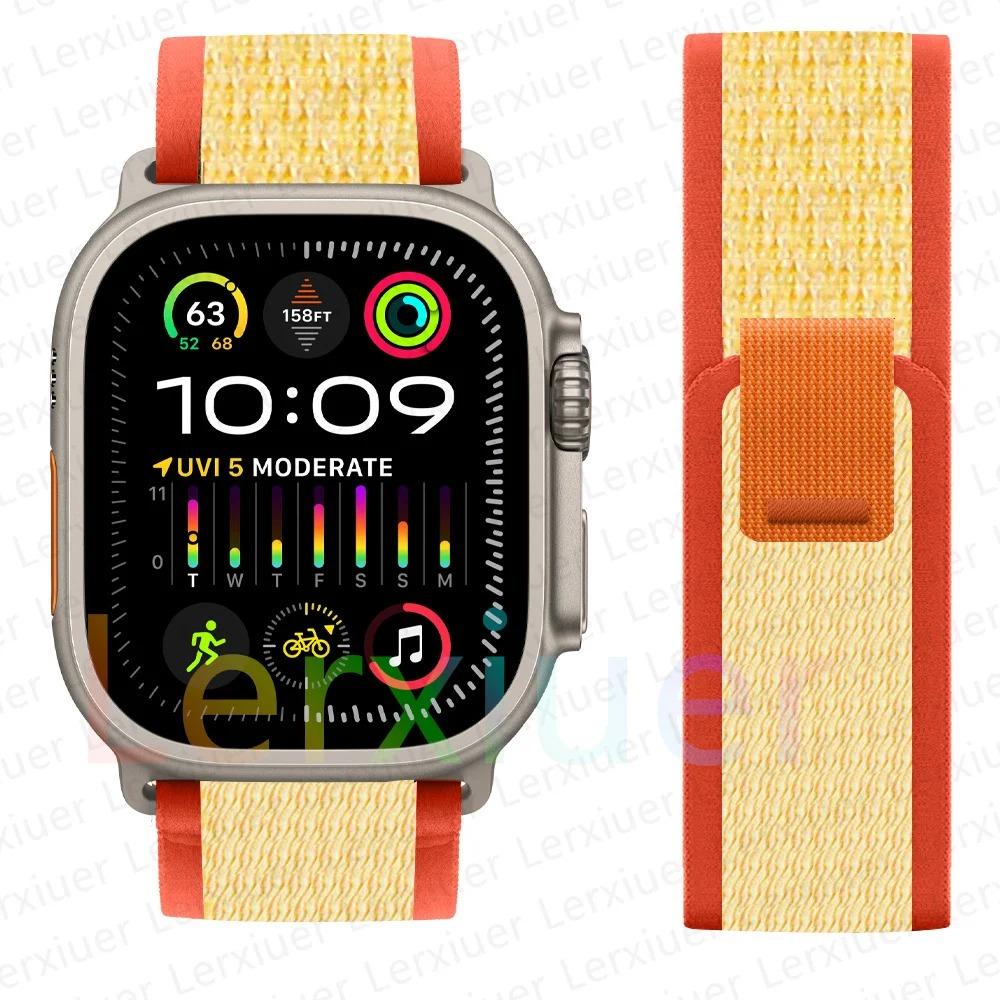 Ремешки для Apple Watch ultra2 ремешок 49мм 46мм 42мм 44мм 40мм 45мм 41мм Trail loop браслет correa iwatch series se 3 7 8 9 10 11