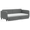 VidaXL Daybed with Trundle and Drawers Dark Grey 90x190 Cm Fabric 3196881