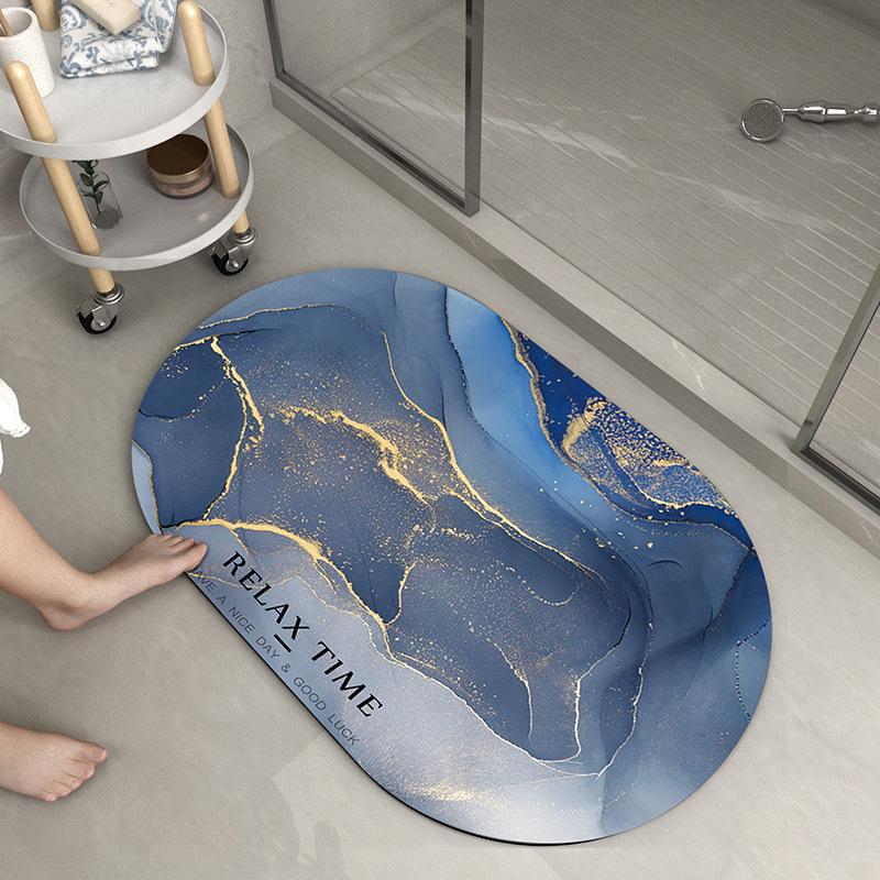 Коврик для впитывания диатомовой грязи, коврик для туалетной двери, мягкий коврик из диатомовой земли, нескользящий коврик для ванной комнаты, коврик для туалета в ванной