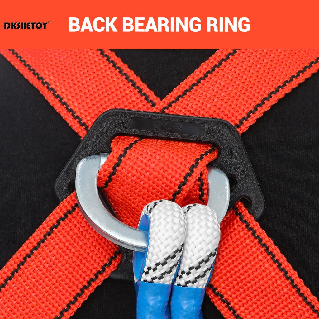 Профессиональные страховочные привязи Защита от падения Прочный материал из полипропиленового волокна для пешего туризма, кемпинга, приключений