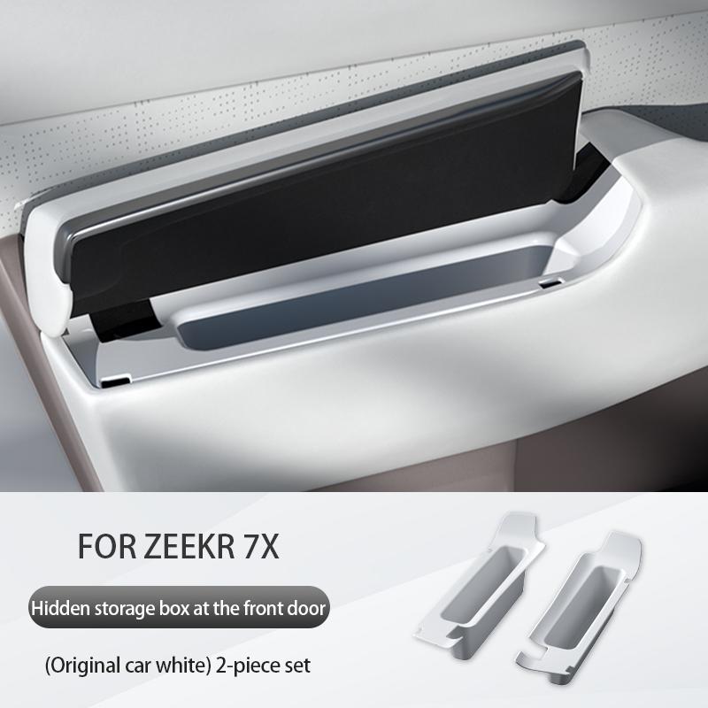 Для ZEEKR 7X 2025 2025 Силиконовый органайзер для дверей автомобиля Предотвращение шума Скрытое хранение Аксессуары для интерьера