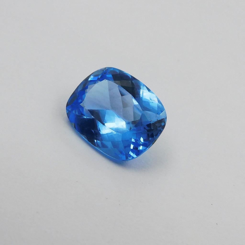 Natural Blue Sapphire Loose Gemstone 11.45 ct Ceylon Cushion Shape September Birthday Birthstone