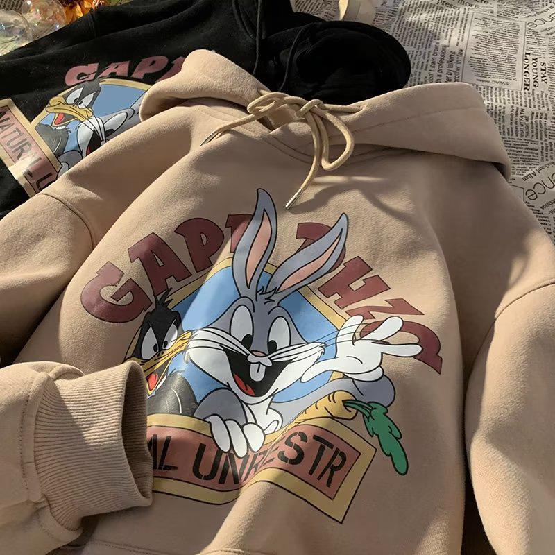 Trendy Men's Cartoon Print Hooded Sweatshirt for Fall/Winter