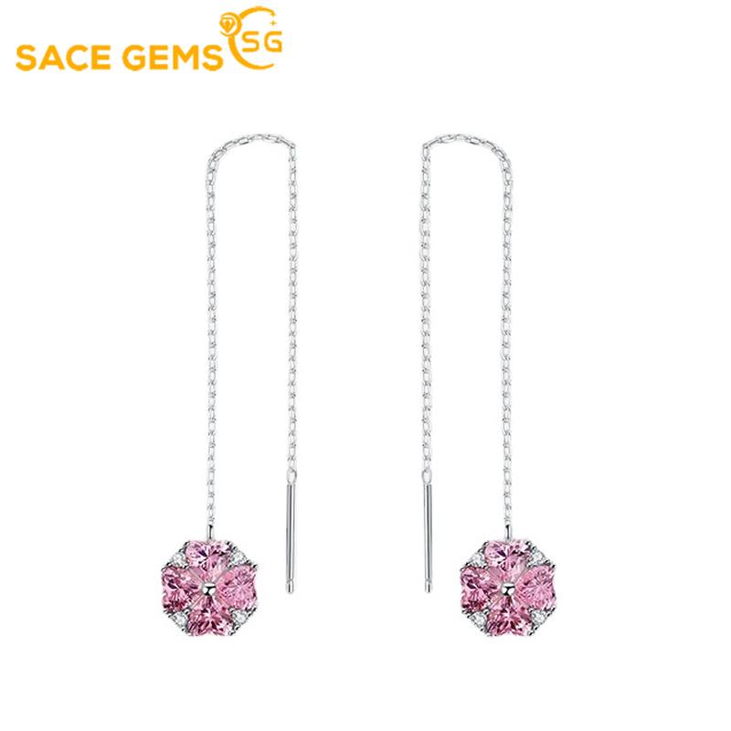 Sace Gems Классические серьги с цирконом из медного сплава для женщин, подарки на свадьбу