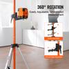 SucceBuy Laser Level Tripod 1/4"-20 & 5/8"-11 Thread Mount 40.94-133.85in Height Adjustment with Level Bubble & Heavy-duty Stand