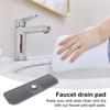 Silicone Faucet Mat Wrap Around Design Faucet Sink Splash Guard Dry Drying Pad for Kitchen Bathroom Counter Foldable Draining Tray Multipurpose Sink