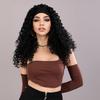 24 Inch Synthetic Wig Headband Wig for Women African Curly Hair Heat Resistant Fiber Natural Comfortable Breathable