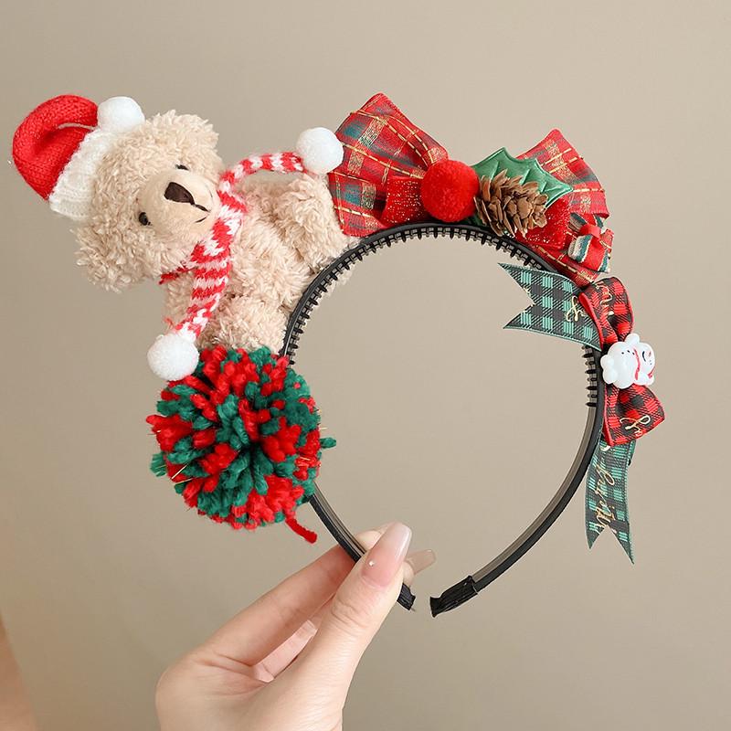 Children's Christmas Antler Headband Hair Clip - Festive Holiday Accessory