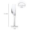 Creative Clear Half Wine Glass Long Stemmed Vintage Half Goblet 140ml Champagne Glasses Pub
