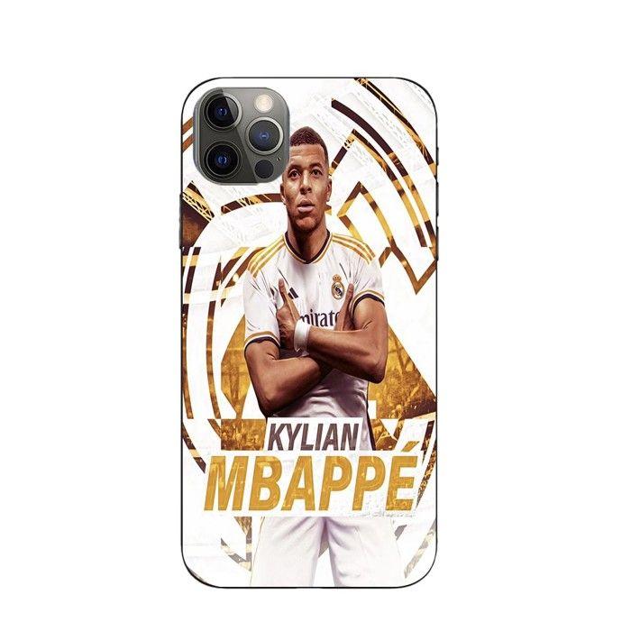 Coque de téléphone - Maniacase - iPhone 14 Pro Max - Kylian Mbappé - Noir - Souple