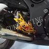 Подножка мотоцикла HAYABUSA регулируемая с ЧПУ задняя комплект совместимые модели Hayabusa GSX 1300R [SUKIRACING] GSX-1300R 1999-2007 2008-2017 (Золото)