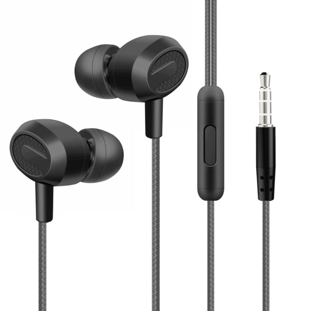 In Ear Wired Headset Stereo InEar Microphone Portable Headphones
