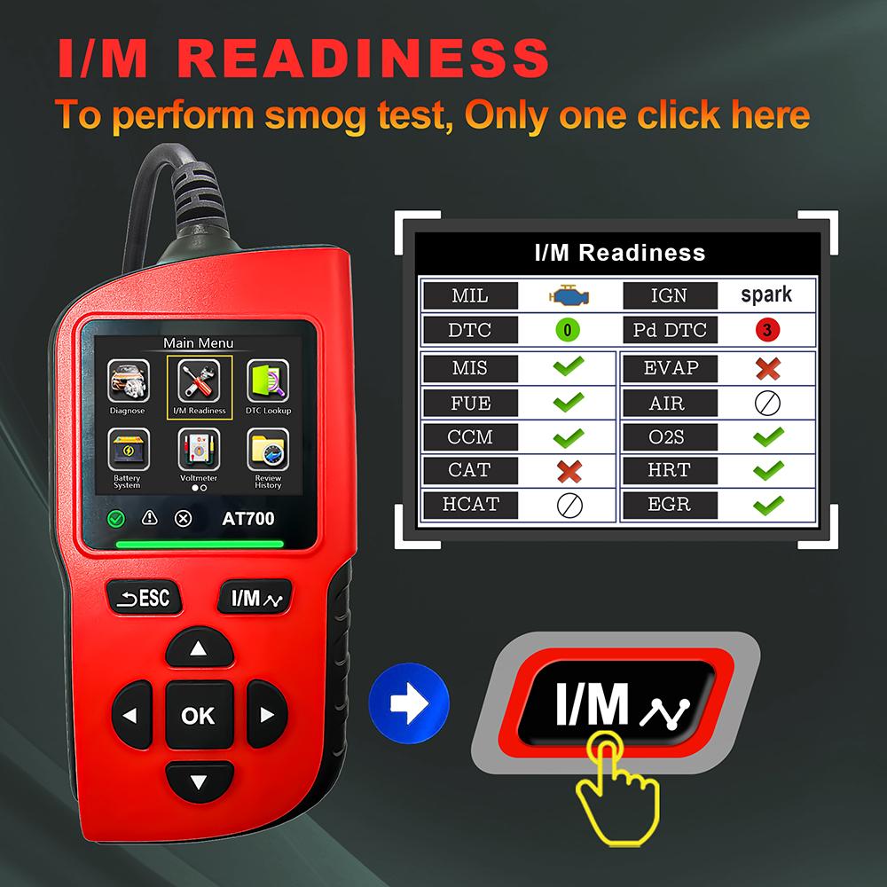 AT700 Автомобильный автомобильный OBD2 диагностический сканер кодов считыватель профессиональный сканер кодов неисправностей двигателя для протокола OBD II автомобиля