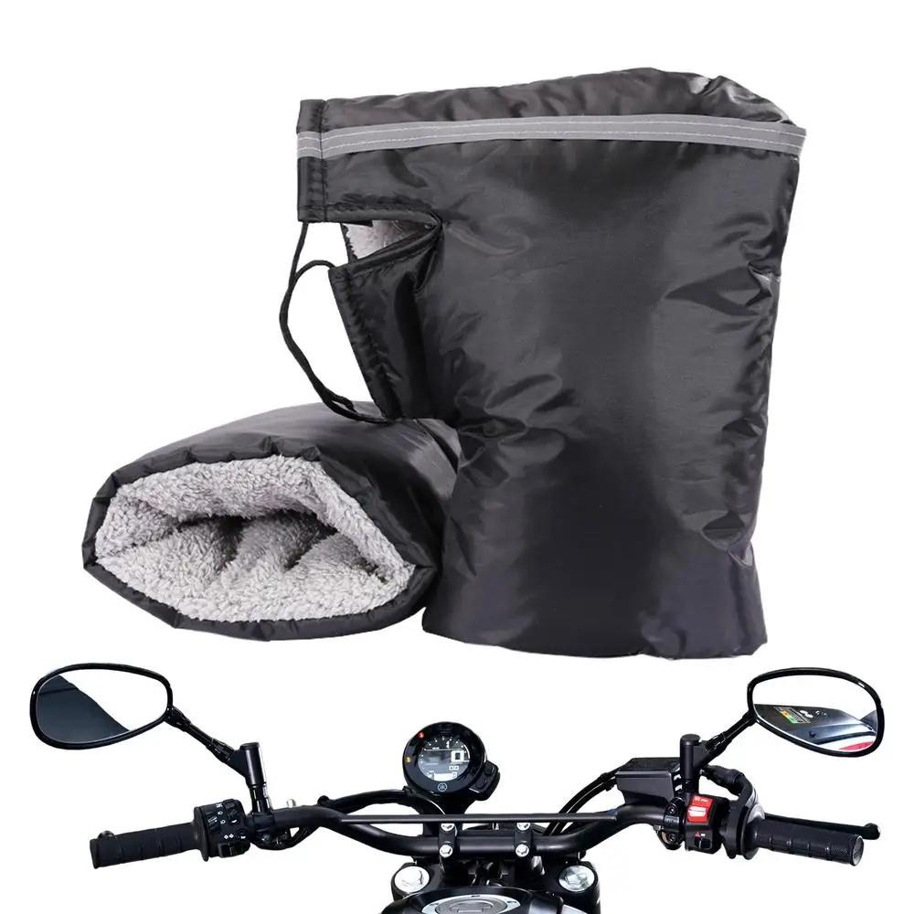 Motorcycle Handlebar Mittens For Winter Windproof Warm