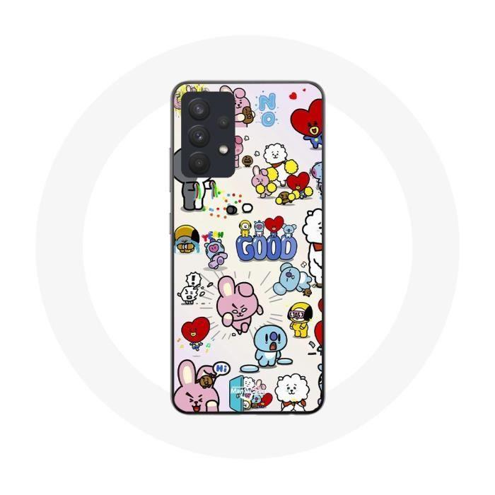Coque pour Samsung Galaxy A13 4G / A13 4G Lite BTS Bangtan Sonyeondan BT21 Van Tata Chimmy Cooky Rj Koya Mang Et Shooky
