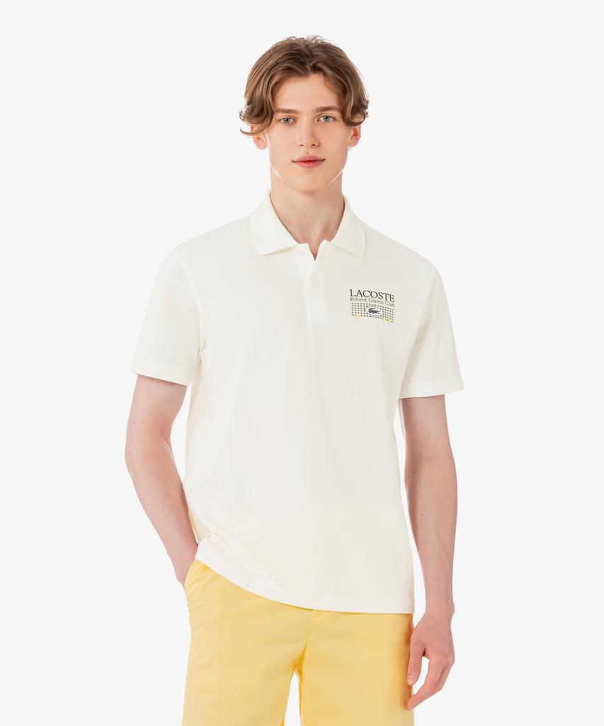 Мужская футболка-поло LACOSTE Roland Garros с принтом Ph0379-56G 70V