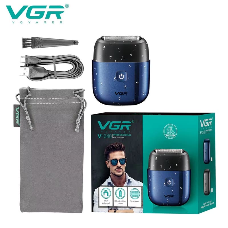 New Reciprocating Mini Three-blade Razor IPX7 Washable Electric Portable Men's Professional Razor Safe and Harmless To The Skin Low Noise