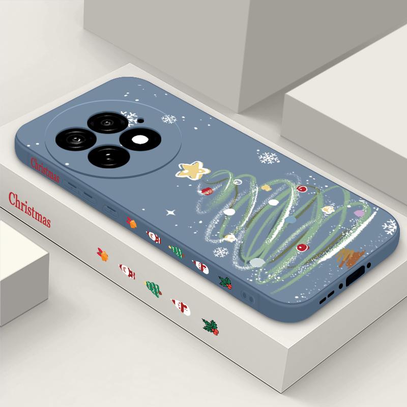 Мультяшный чехол для телефона с рождественской елкой для OnePlus 13 12 13R 12R 11R 5G, противоударный, мягкий, из ТПУ, силиконовый чехол для OnePlus Ace 5 3 2
