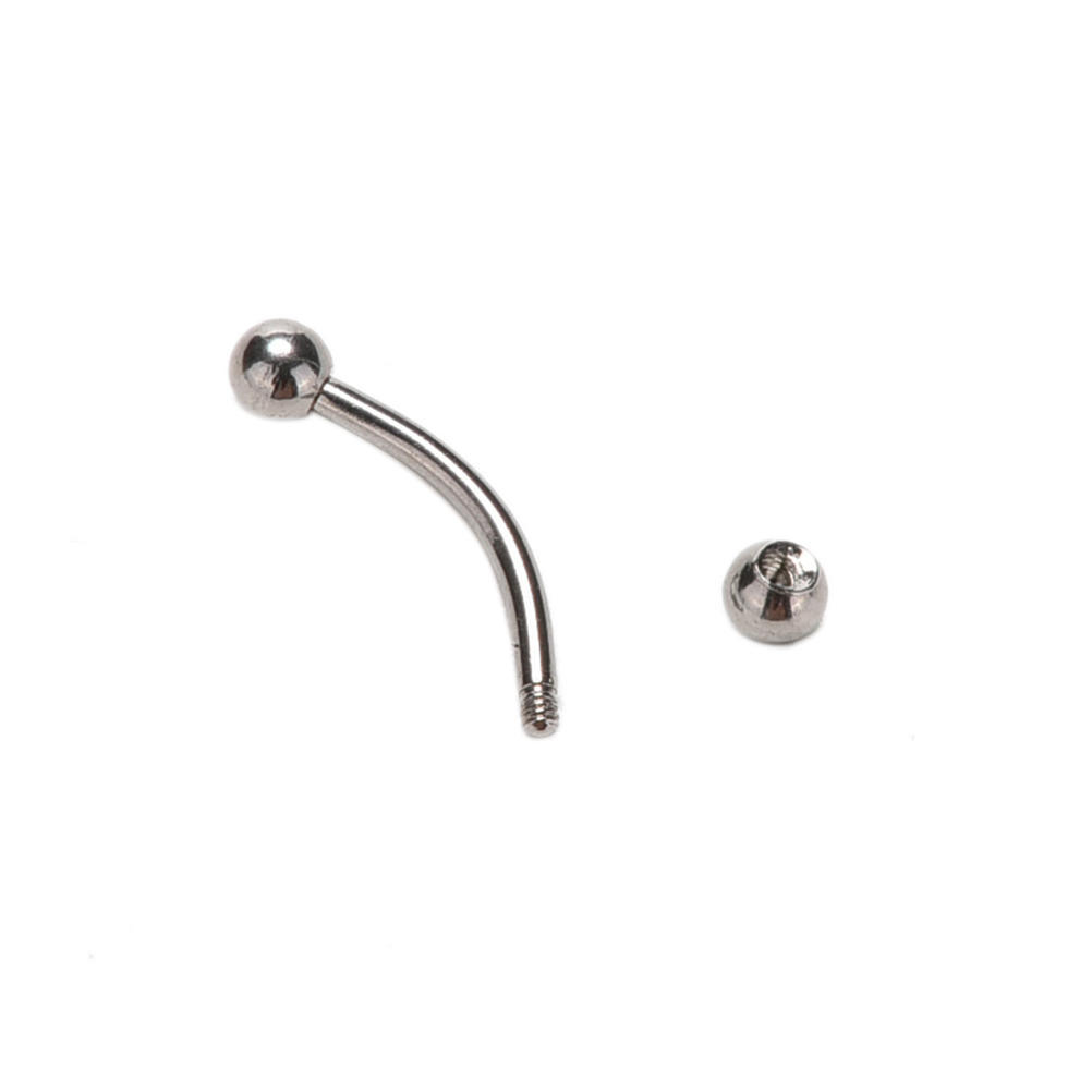 Изогнутая штанга из нержавеющей стали, кольцо для бровей, пирсинг для бровей, украшения для тела