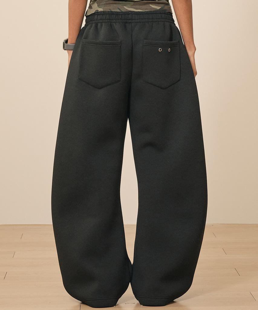 TAKEASY Neoprene Curved Sweatpants (Black)