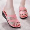Women Slippers Casual Wedges Shoes Indoor and Outdoor Slippers  Ladies Comfortable Thick-soled Slippers Elegant Beach Sandals