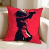 Anime For Young Women LLycoris RRecoil  Square DoubleSided printed Pillow Case Bedroom Bedside Pillow Sofa Cushion Cover
